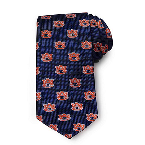 Auburn University All-Over Logo Tie